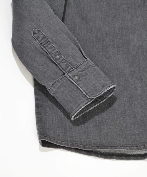 SUPERTHANKS(スーパーサンクス)の「デニムシャツ(シャツ/ブラウス・メンズ・ブラック/ライトブルー/インディゴブルー・M/L/S)」の9枚目の写真