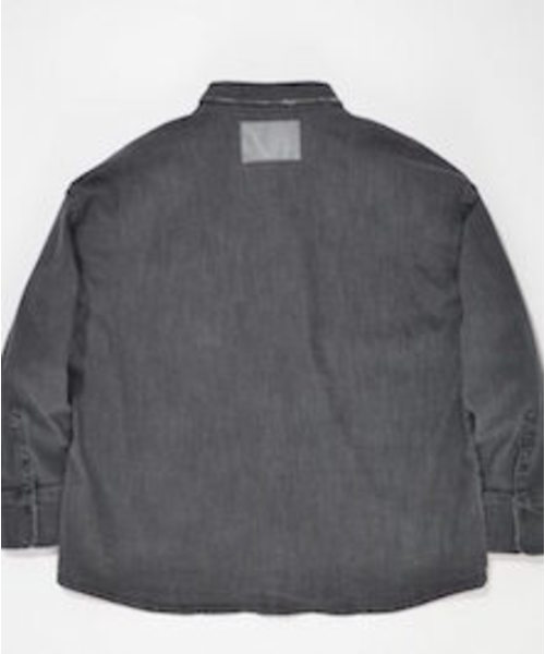 SUPERTHANKS(スーパーサンクス)の「デニムシャツ(シャツ/ブラウス・メンズ・ブラック/ライトブルー/インディゴブルー・M/L/S)」の11枚目の写真