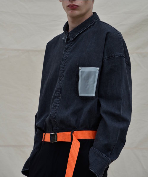 SUPERTHANKS(スーパーサンクス)の「デニムシャツ(シャツ/ブラウス・メンズ・ブラック/ライトブルー/インディゴブルー・M/L/S)」の13枚目の写真