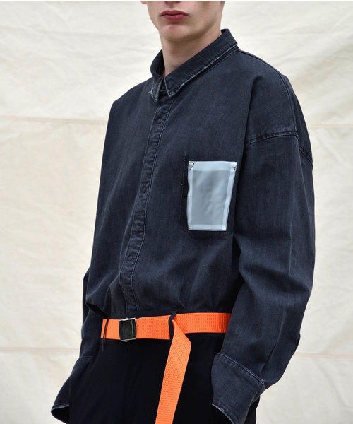 SUPERTHANKS(スーパーサンクス)の「デニムシャツ(シャツ/ブラウス・メンズ・ブラック/ライトブルー/インディゴブルー・M/L/S)」の15枚目の写真