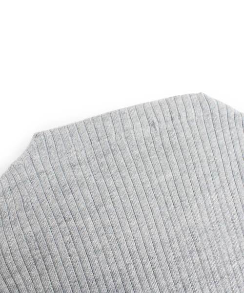 Audition(オーディション)の「M0621 ワイドリブボリュームプルオーバー(Tシャツ/カットソー・レディース・ホワイト/グレイッシュベージュ/カーキ/杢グレー・MEDIUM)」の7枚目の写真