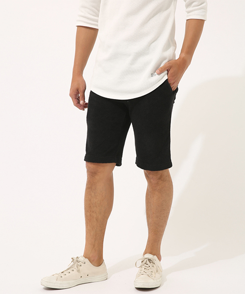AZUL by moussy（アズールバイマウジー）の「ループパイルショーツ（その他パンツ・メンズ・ネイビー/ブラック・LARGE/MEDIUM/SMALL）」の2枚目の写真