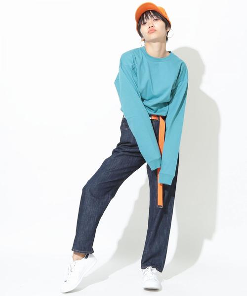 FRUIT OF THE LOOM（フルーツオブザルーム）の「FRUIT OF THE LOOM(フルーツ オブ ザ ルーム)別注6パネルキャップ（キャップ・メンズ・ターコイズブルー/ホワイト/レッド/オレンジ・FREE）」の5枚目の写真