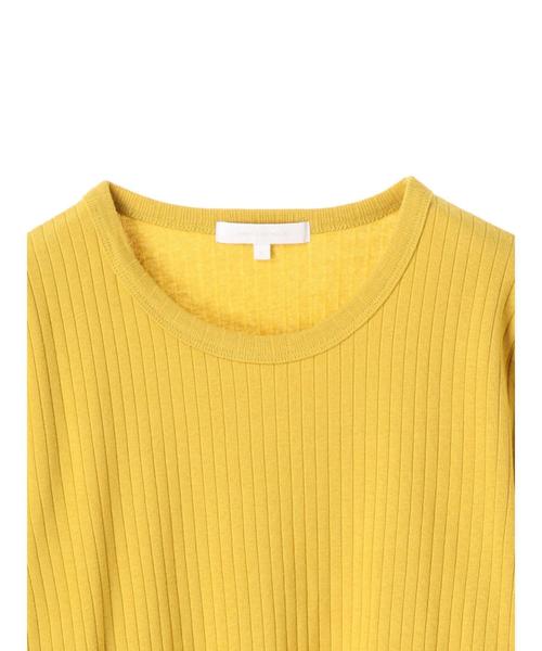 AMERICAN HOLIC(アメリカンホリック)の「・針抜きリブクルーネックTシャツ(Tシャツ/カットソー・レディース・オフホワイト/テラコッタ/ブラック/イエロー/ネイビー/杢グレー・L/M)」の17枚目の写真