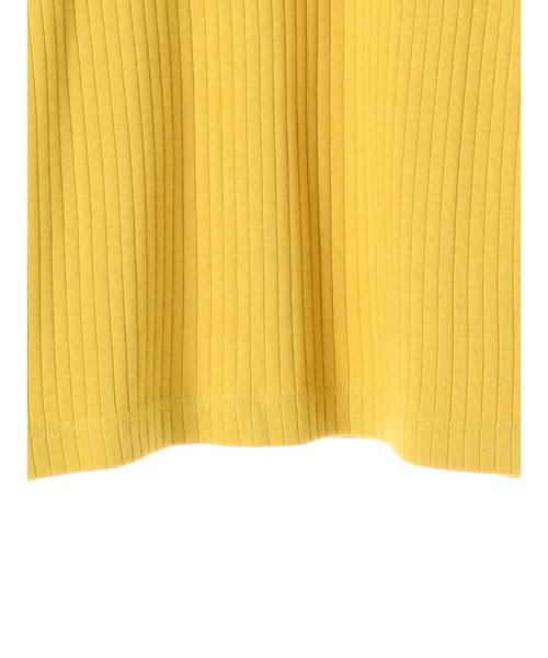 AMERICAN HOLIC(アメリカンホリック)の「・針抜きリブクルーネックTシャツ(Tシャツ/カットソー・レディース・オフホワイト/テラコッタ/ブラック/イエロー/ネイビー/杢グレー・L/M)」の19枚目の写真