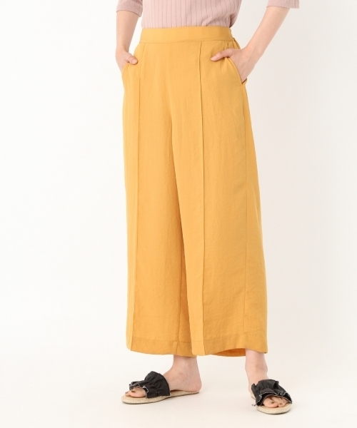 niko and...（ニコアンド）の「サラサラストレートパンツ（その他パンツ・レディース・ブラック/ネイビー/マスタード・3/4）」の3枚目の写真