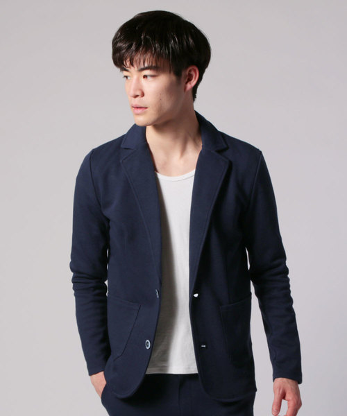 THE CASUAL（カジュアル）の「カルゼテーラードジャケット（テーラードジャケット・メンズ・ブラック/ネイビー/杢グレー/チャコール・S/M/L/XL）」の4枚目の写真