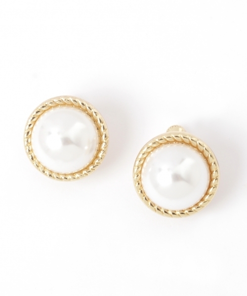 GLOBAL WORK（グローバルワーク）の「ヴィンテージフウイヤリング/801091（イヤリング・レディース・ホワイト/ゴールド/ゴールド系その他・FREE）」の2枚目の写真