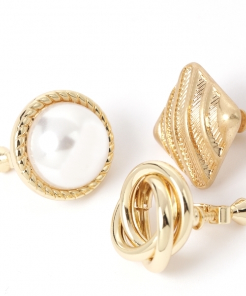 GLOBAL WORK（グローバルワーク）の「ヴィンテージフウイヤリング/801091（イヤリング・レディース・ホワイト/ゴールド/ゴールド系その他・FREE）」の5枚目の写真