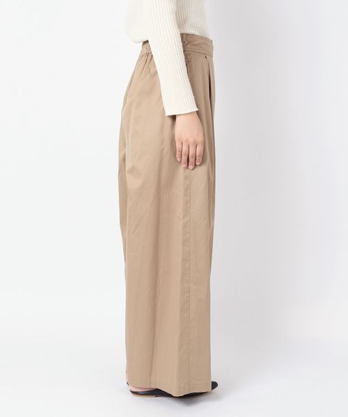 liflattie ships(リフラティ シップス)の「liflattie ships:ツイルコットンタックワイドパンツ◇(その他パンツ・レディース・ベージュ/ネイビー・SMALL/MEDIUM)」の7枚目の写真