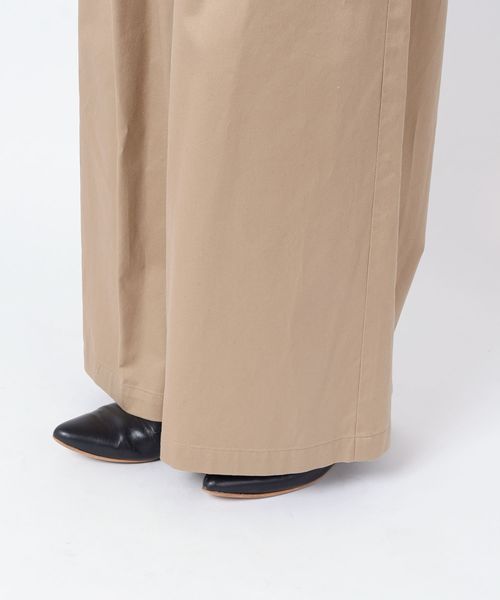 liflattie ships(リフラティ シップス)の「liflattie ships:ツイルコットンタックワイドパンツ◇(その他パンツ・レディース・ベージュ/ネイビー・SMALL/MEDIUM)」の11枚目の写真