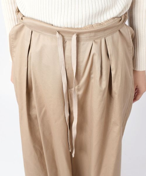 liflattie ships(リフラティ シップス)の「liflattie ships:ツイルコットンタックワイドパンツ◇(その他パンツ・レディース・ベージュ/ネイビー・SMALL/MEDIUM)」の13枚目の写真