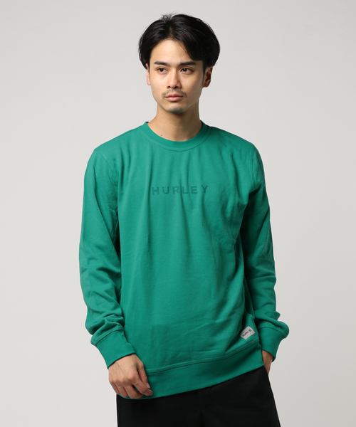 Hurley (ハーレー)の「M HRLY ATLAS BOXED CREW FLC LS/ハーレー 長袖 スウェット トレーナー(スウェット・メンズ・チャコールグレー/ブルー/グリーン・SMALL/MEDIUM/LARGE)」の3枚目の写真