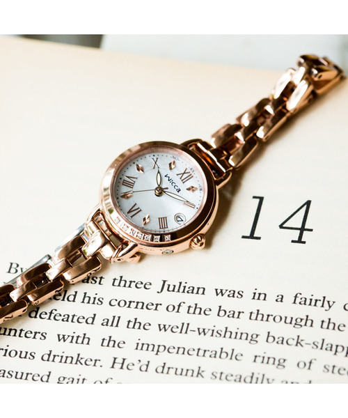 Wicca ウィッカ ソーラーテック電波時計 ブレスライン Happy Diary アナログ腕時計 Wicca ウィッカ のファッション通販 Zozotown