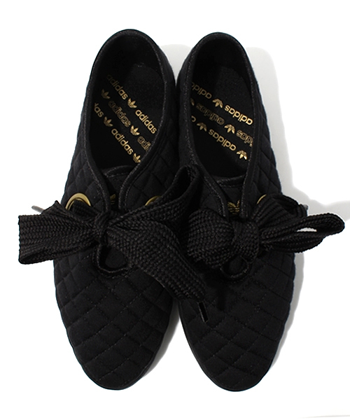 adidas Originals（アディダスオリジナルス）の「アディダス オリジナルス リレース ロー キルティング ブラック＆ゴールド adidas Originals RELACE LOW QLT（スニーカー・レディース・ブラック・23cm/23.5cm/24cm/24.5cm/25cm）」の10枚目の写真