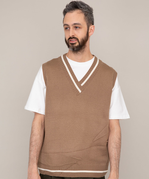 YARD PLUS(ヤードプリュス)の「YARD PLUS チルデンビックベスト(ベスト・メンズ・ホワイト/ブラック/ベージュ・FREE)」の18枚目の写真