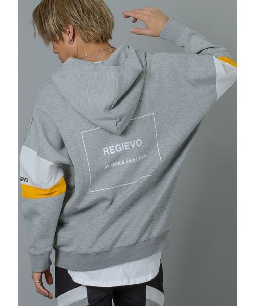 REGIEVO(レジエボ)の「【REGIEVO】スポーティーなビッグパーカー プルオーバー(パーカー)」|グレー