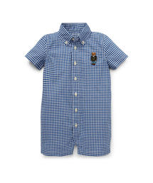 POLO RALPH LAUREN CHILDRENSWEAR | ベア ギンガム コットン ショートオール(ロンパース)