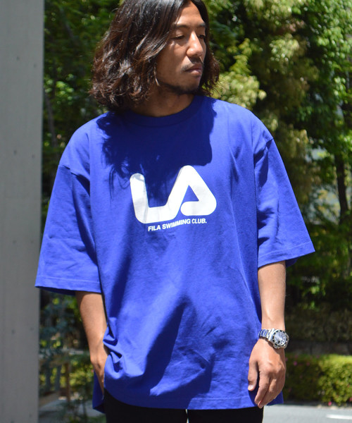 ROOPTOKYO(ループトウキョウ)の「FILA/フィラ Half Sleeve Tee Shirt(Tシャツ/カットソー・メンズ・ブラック/ブルー/ホワイト・L/M/XL/XXL)」の3枚目の写真