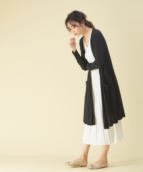 PICHE ABAHOUSE(ピシェ アバハウス)の「Bianc -Maya- メッシュスリングバックパンプス(サンダル・レディース・イエロー/キャメル/シャンパン・40/38/39/35/36/37/34)」の7枚目の写真
