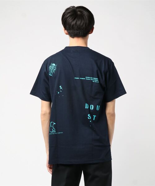 DOUBLE STEAL(ダブルスティール)の「Big PRINT Tee(Tシャツ/カットソー・メンズ・ホワイト×ブラック/ネイビー/ベージュ×ブラック/ブラック×ホワイト/ホワイト×グレー・L/M/XXL/XL)」の20枚目の写真