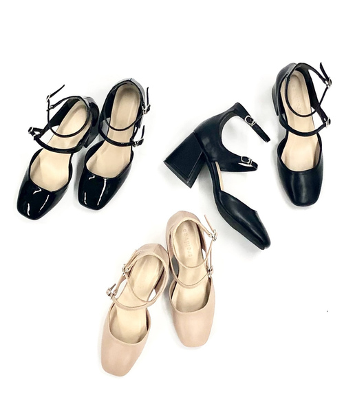 archives(アルシーヴ)の「二連ストラップパンプス(パンプス・レディース・ブラック/ベージュ/ブラック系その他・MEDIUM/LARGE)」の17枚目の写真