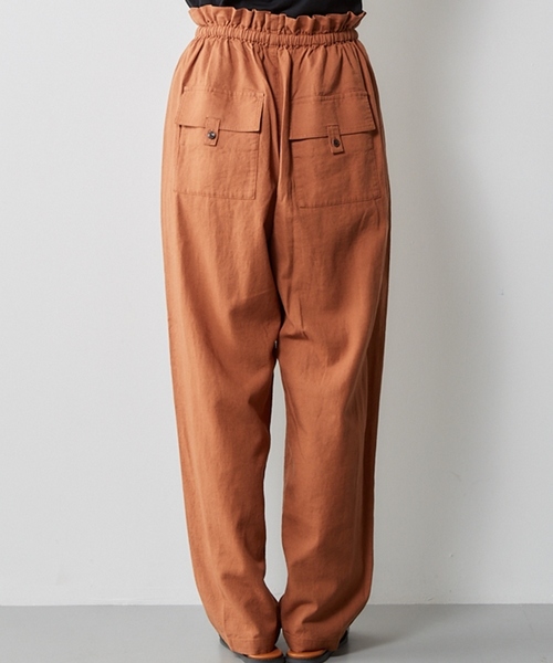 cepo(セポ)の「ペーパーギャザーパンツ(その他パンツ・レディース・オレンジ/ネイビー/ベージュ/ブラック・M)」の8枚目の写真