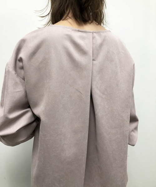 PICCIN(ピッチン)の「ピーチスキン2wayスリーブブラウス(Tシャツ/カットソー・レディース・グリーン/アイボリー/ラベンダー・MEDIUM)」の20枚目の写真