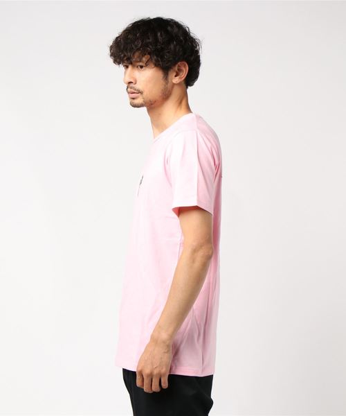 おしゃれスタ(オシャレスタ)の「パームツリー刺繍クルーネックTシャツ(KU)(Tシャツ/カットソー・メンズ・ホワイト/ブラック/サックスブルー/ピンク・LL/M/L)」の5枚目の写真