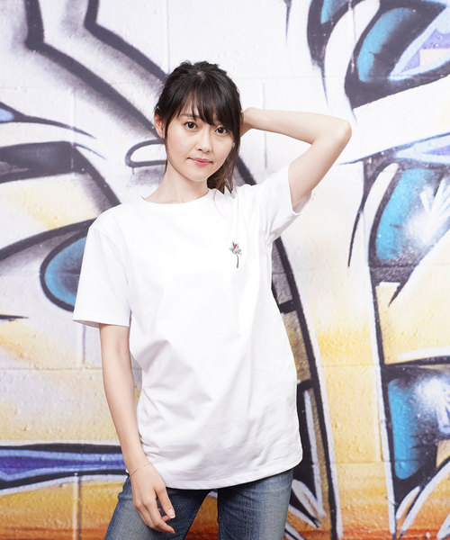 おしゃれスタ(オシャレスタ)の「パームツリー刺繍クルーネックTシャツ(KU)(Tシャツ/カットソー・メンズ・ホワイト/ブラック/サックスブルー/ピンク・LL/M/L)」の1枚目の写真