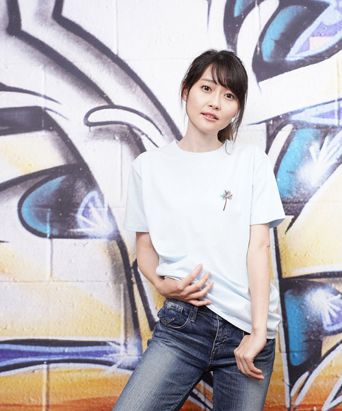 おしゃれスタ(オシャレスタ)の「パームツリー刺繍クルーネックTシャツ(KU)(Tシャツ/カットソー・メンズ・ホワイト/ブラック/サックスブルー/ピンク・LL/M/L)」の19枚目の写真