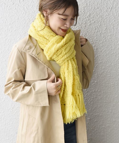 SHIPS ハンドニットマフラー SHIPS（シップス）の「ハンドニットマフラー◇（マフラー）」 - WEAR