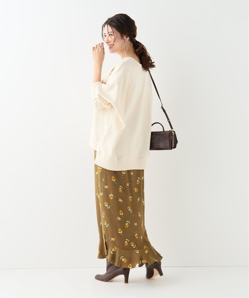 IENA（イエナ）の「デシンフラワーフリルヘムスカート◇（スカート  