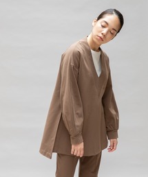 Liyoca（リヨカ）の「【Liyoca】ミラノリブVネックロングプルオーバー（Tシャツ/カットソー）」