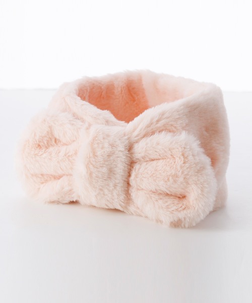 Catherine Cottage（キャサリンコテージ）の「リボンマフラーM（マフラー・キッズ・アイボリー/グレー/ミント/ベビーピンク/ライラック/スモークピンク/ベージュ/オフホワイト・M）」の7枚目の写真