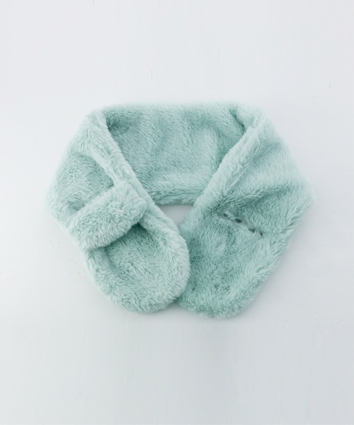 Catherine Cottage（キャサリンコテージ）の「リボンマフラーM（マフラー・キッズ・アイボリー/グレー/ミント/ベビーピンク/ライラック/スモークピンク/ベージュ/オフホワイト・M）」の15枚目の写真