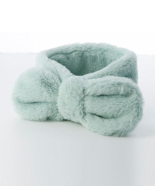 Catherine Cottage（キャサリンコテージ）の「リボンマフラーM（マフラー・キッズ・アイボリー/グレー/ミント/ベビーピンク/ライラック/スモークピンク/ベージュ/オフホワイト・M）」の16枚目の写真