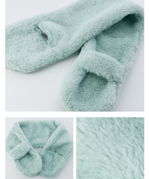 Catherine Cottage（キャサリンコテージ）の「リボンマフラーM（マフラー・キッズ・アイボリー/グレー/ミント/ベビーピンク/ライラック/スモークピンク/ベージュ/オフホワイト・M）」の19枚目の写真