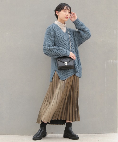 PAGEBOY(ページボーイ)の「スムースタートルプルオーバー(Tシャツ/カットソー・レディース・ブラック/モカ/ライトベージュ・FREE)」の16枚目の写真