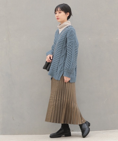 PAGEBOY(ページボーイ)の「スムースタートルプルオーバー(Tシャツ/カットソー・レディース・ブラック/モカ/ライトベージュ・FREE)」の14枚目の写真