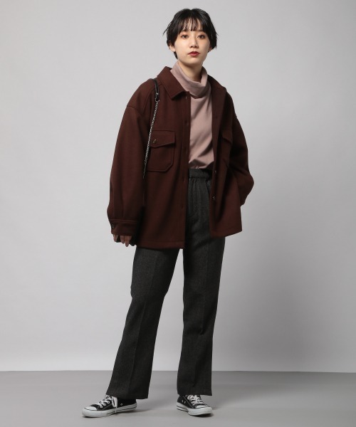 PAGEBOY(ページボーイ)の「スムースタートルプルオーバー(Tシャツ/カットソー・レディース・ブラック/モカ/ライトベージュ・FREE)」の12枚目の写真