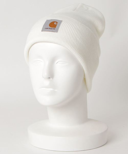 Carhartt WIP（カーハートダブリューアイピー）の「ACRYLIC WATCH HAT（ニットキャップ/ビーニー・メンズ・ホワイト/ピンク/オレンジ/ライトブルー/イエロー/ダークグリーン/ダークブルー/バーガンディー/カーキ/ダークグレー/レッド/ブラウン/ダークネイビー・ONE SIZE）」の3枚目の写真
