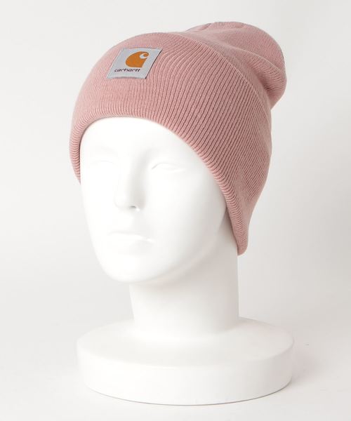 Carhartt WIP（カーハートダブリューアイピー）の「ACRYLIC WATCH HAT（ニットキャップ/ビーニー・メンズ・ホワイト/ピンク/オレンジ/ライトブルー/イエロー/ダークグリーン/ダークブルー/バーガンディー/カーキ/ダークグレー/レッド/ブラウン/ダークネイビー・ONE SIZE）」の2枚目の写真