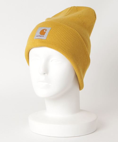 Carhartt WIP（カーハートダブリューアイピー）の「ACRYLIC WATCH HAT（ニットキャップ/ビーニー・メンズ・ホワイト/ピンク/オレンジ/ライトブルー/イエロー/ダークグリーン/ダークブルー/バーガンディー/カーキ/ダークグレー/レッド/ブラウン/ダークネイビー・ONE SIZE）」の10枚目の写真