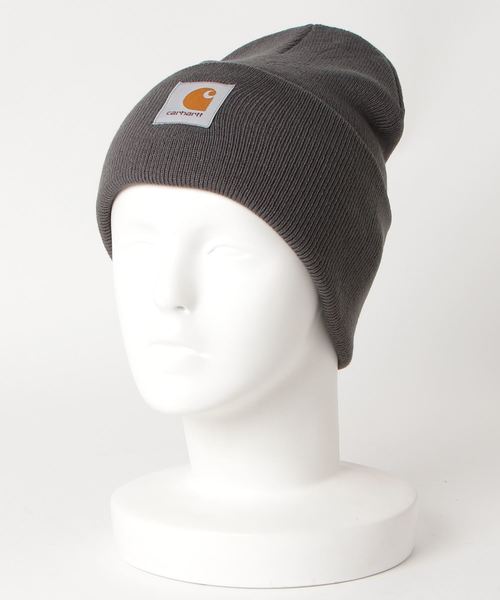 Carhartt WIP（カーハートダブリューアイピー）の「ACRYLIC WATCH HAT（ニットキャップ/ビーニー・メンズ・ホワイト/ピンク/オレンジ/ライトブルー/イエロー/ダークグリーン/ダークブルー/バーガンディー/カーキ/ダークグレー/レッド/ブラウン/ダークネイビー・ONE SIZE）」の4枚目の写真