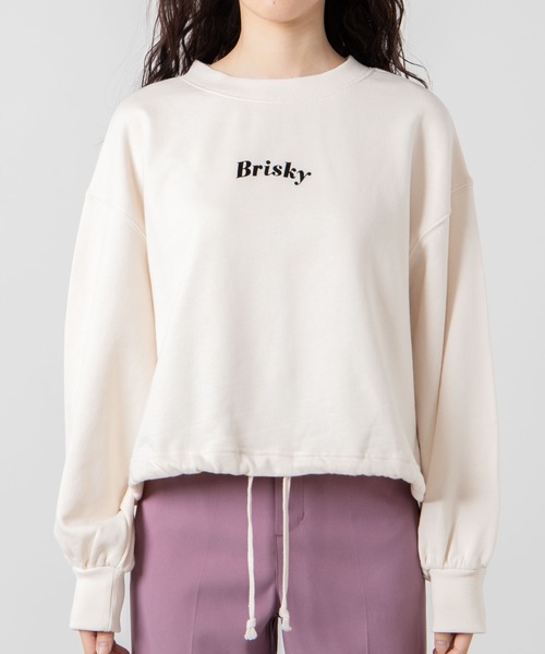 WEGO（ウィゴー）の「WEGO/バックロゴドロストプルオーバー（スウェット・レディース・グリーン/アイボリー/スミクロ・FREE）」の14枚目の写真