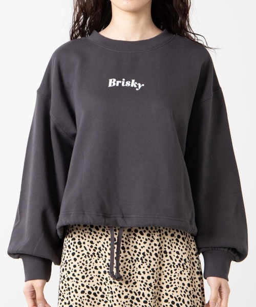 WEGO（ウィゴー）の「WEGO/バックロゴドロストプルオーバー（スウェット・レディース・グリーン/アイボリー/スミクロ・FREE）」の4枚目の写真