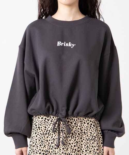 WEGO（ウィゴー）の「WEGO/バックロゴドロストプルオーバー（スウェット・レディース・グリーン/アイボリー/スミクロ・FREE）」の7枚目の写真