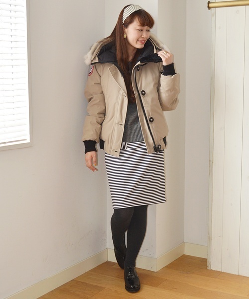 Khaju（カージュ）の「CANADA GOOSE:LABRADOR □（ダウンジャケット/コート・レディース・ブラック/ベージュ/ブルー系その他・MEDIUM/SMALL）」の14枚目の写真