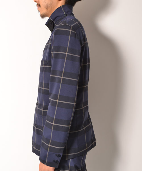 MELTINS by AMERICAN RAG CIE(メルティンスバイアメリカンラグシー)の「MELTINS BY AMERICAN RAG CIE チェックテーラードセットアップ(ジャケット)(テーラードジャケット・メンズ・ネイビー・2/1)」の4枚目の写真